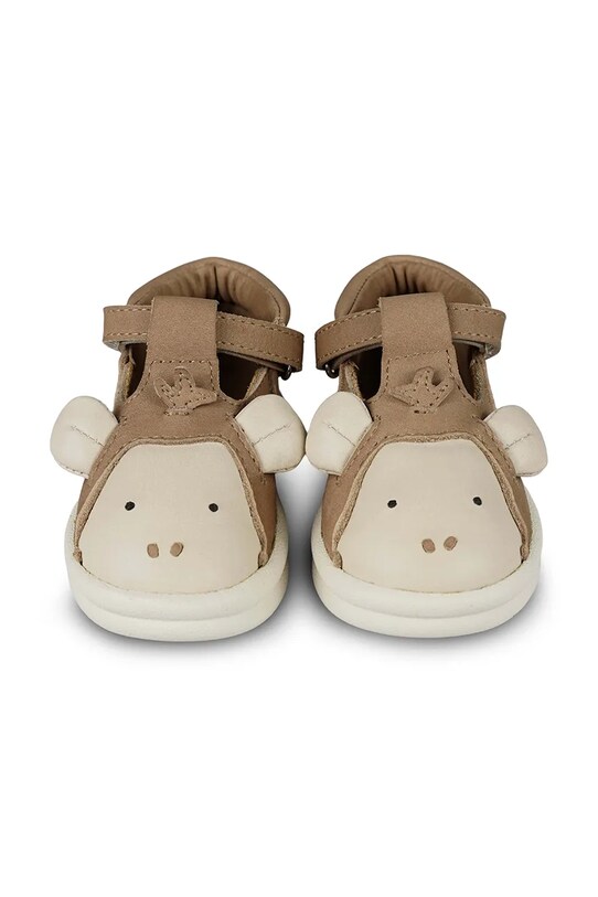 Дитяче взуття з нубуку Donsje Zazo Special Shoes Monkey 1503701 коричневий SS25