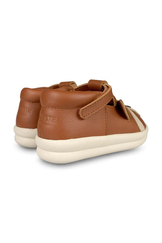 Donsje półbuty skórzane dziecięce Zazo Special Shoes Red Panda brązowy 1503702