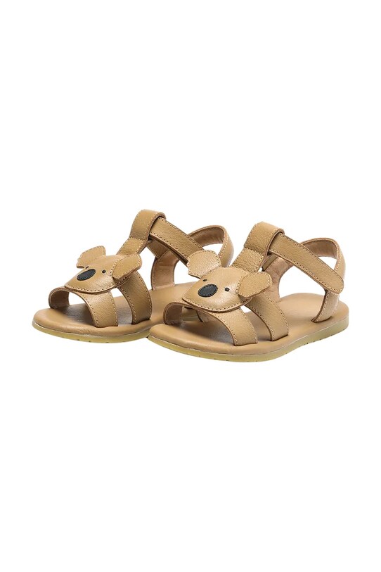 Παιδικά δερμάτινα σανδάλια Donsje Dhalo Sandals Koala Συσκευασία Δώρου καφέ 2027702.29.33