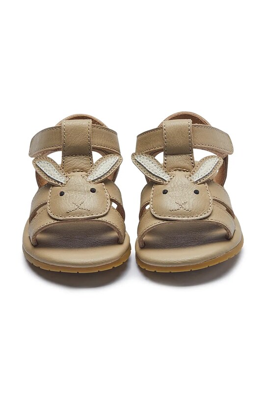Παιδικά δερμάτινα σανδάλια Donsje Dhalo Sandals Bunny 2027703.29.33 καφέ SS25