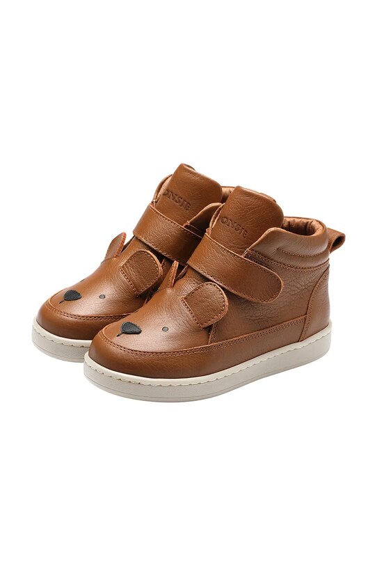 Donsje teniși din piele copii Mika Sneakers Bear 2030201.22.28 maro SS25