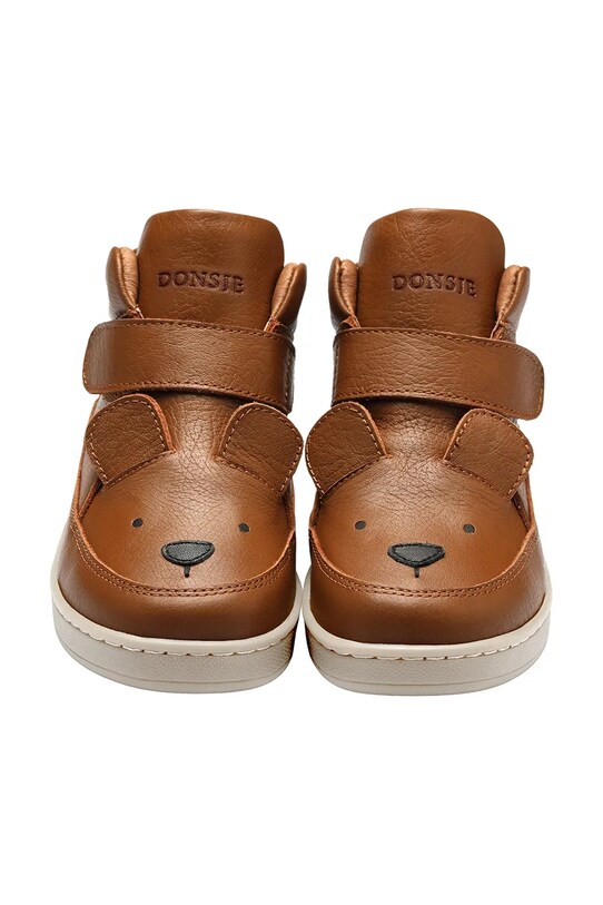 Fiú Donsje gyerek bőr sportcipő Mika Sneakers Bear 2030201.22.28 barna
