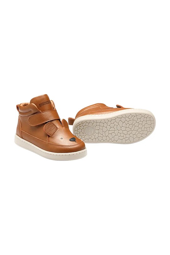 Donsje teniși din piele copii Mika Sneakers Bear 2030201.29.33 maro