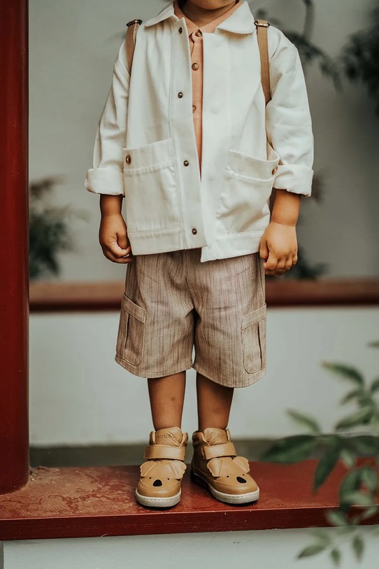 Donsje sneakers de piele întoarsă pentru copii Mika Sneakers Koala 2030203.29.33