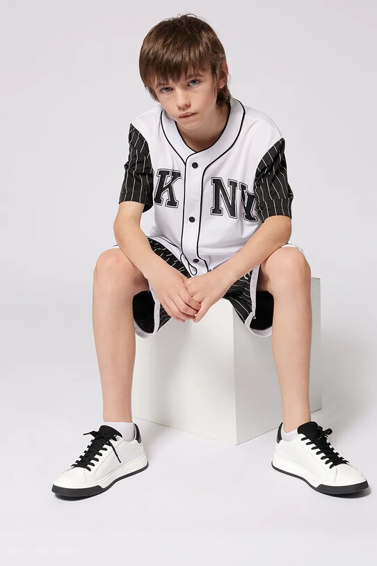 Dkny sneakersy skórzane dziecięce D62089.36.39