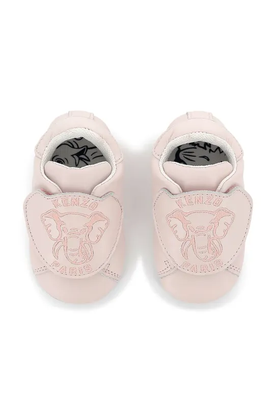 Kenzo Kids buty skórzane niemowlęce K60891 różowy SS25