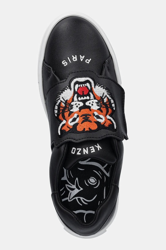 Kenzo Kids sneakersy skórzane dziecięce czarny K60898