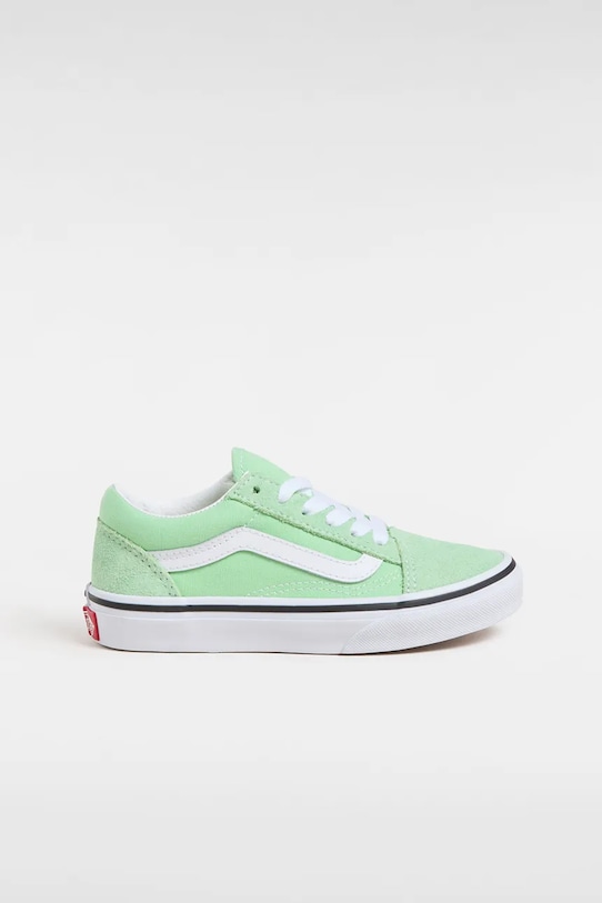 Vans gyerek sportcipő Old Skool velúr bőr zöld VN000CYVE2Y1