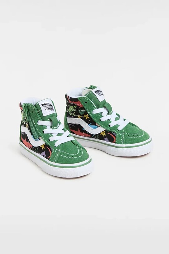 Vans trampki dziecięce SK8-Hi Reissue Side Zip VN0007Q3BGK1 zielony SS25