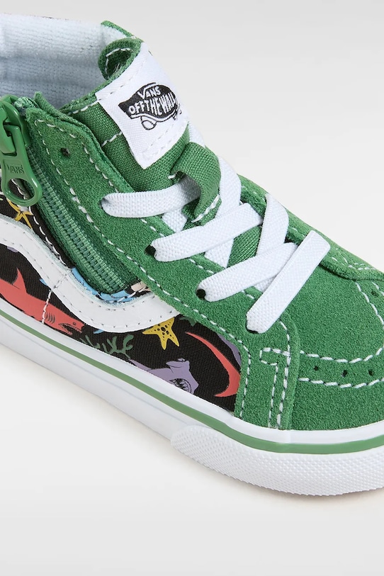 Chłopiec Vans trampki dziecięce SK8-Hi Reissue Side Zip VN0007Q3BGK1 zielony