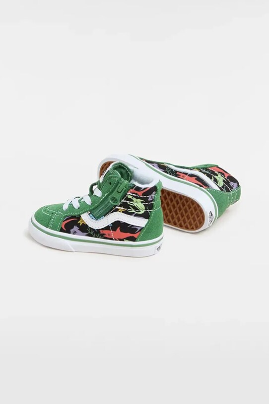 Vans trampki dziecięce SK8-Hi Reissue Side Zip zielony VN0007Q3BGK1