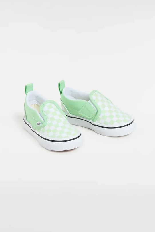 Dětské tenisky Vans Slip-On V VN000D0TE2Y1 zelená SS25