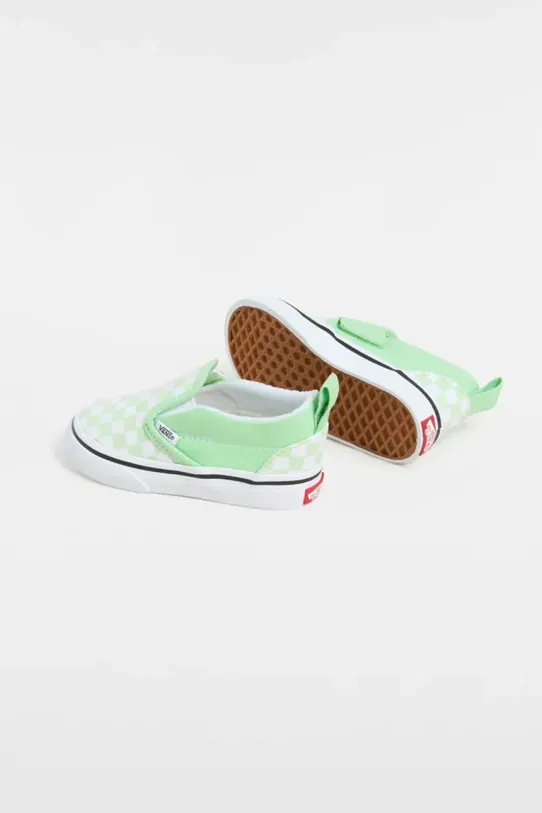 Vans tenisi copii Slip-On V verde VN000D0TE2Y1