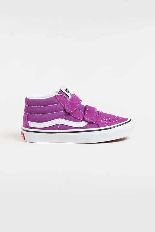Vans trampki dziecięce SK8-Mid Reissue V tekstylny fioletowy VN000CYBE2T1