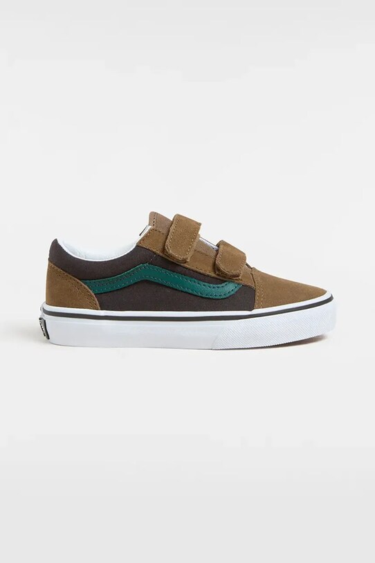 Vans tenisi copii Old Skool V textil maro VN000CYABF01