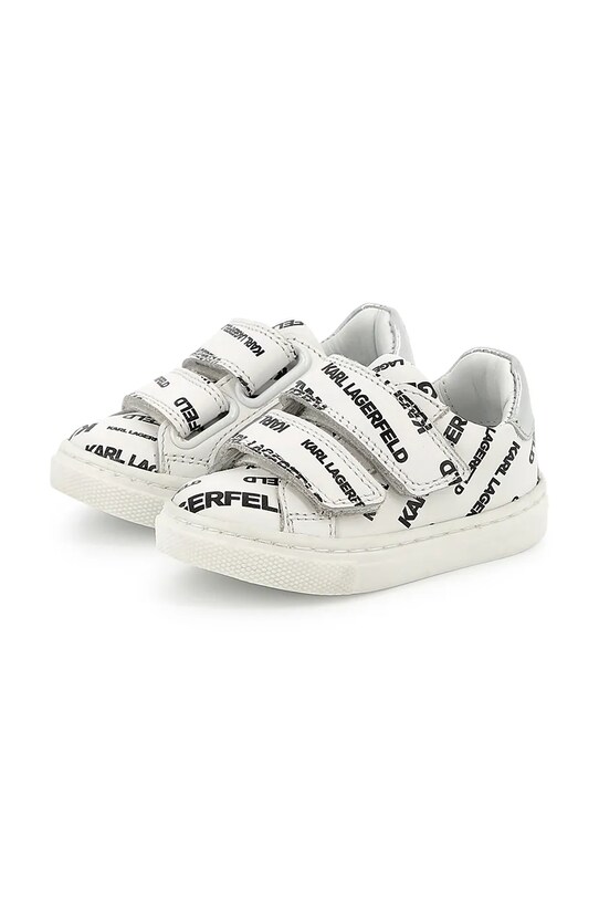 Detská kožené tenisky Karl Lagerfeld Z30542.20.27 biela SS25