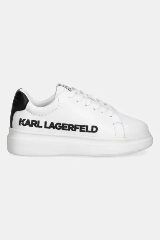 Detské kožené tenisky Karl Lagerfeld Z30381.30.35 biela SS25