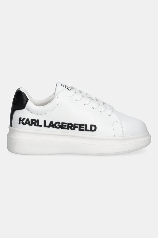 Karl Lagerfeld sneakersy skórzane dziecięce Z30381.30.35 biały SS25