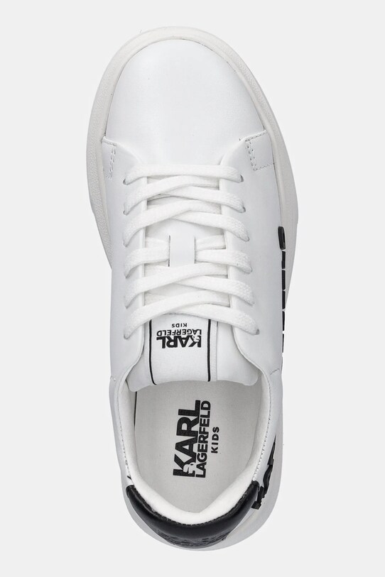 Детские кожаные кроссовки Karl Lagerfeld белый Z30381.30.35