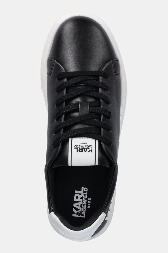 Детские кожаные кроссовки Karl Lagerfeld чёрный Z30381.30.35