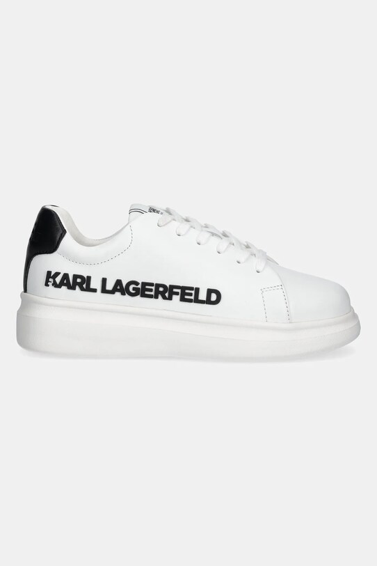 Otroške usnjene superge Karl Lagerfeld Z30381.36.39 bela SS25