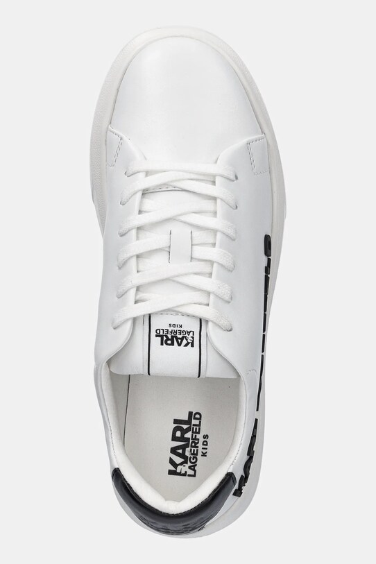 Детски кожени маратонки Karl Lagerfeld бял Z30381.36.39