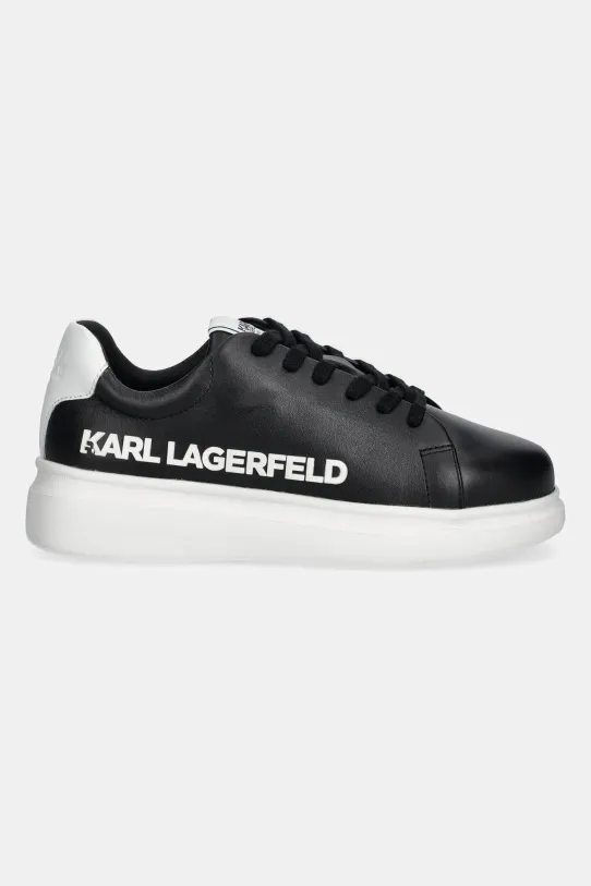 Detské kožené tenisky Karl Lagerfeld Z30381.36.39 čierna SS25