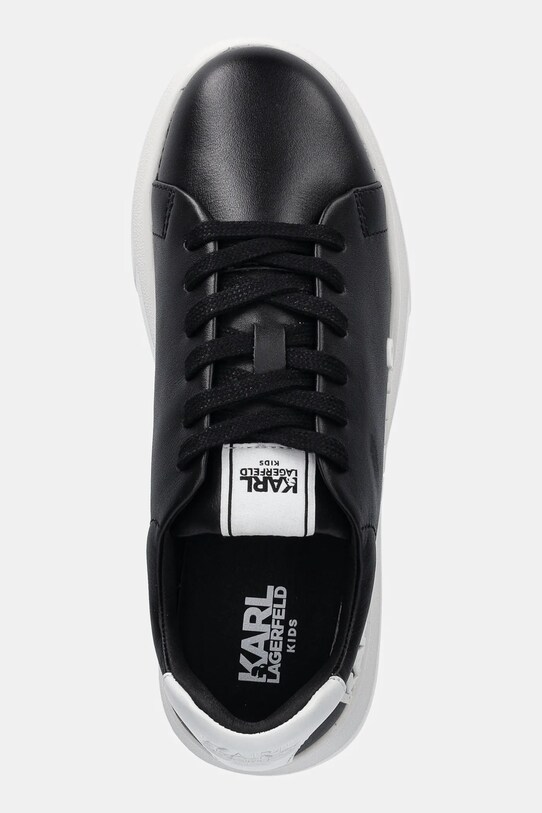 Дитячі шкіряні кросівки Karl Lagerfeld чорний Z30381.36.39