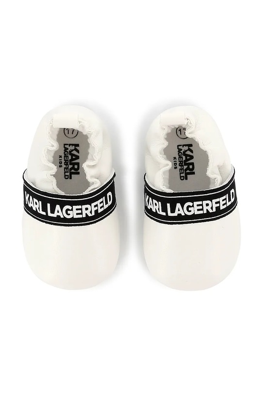 Karl Lagerfeld pantofi pentru bebeluși alb Z30385.