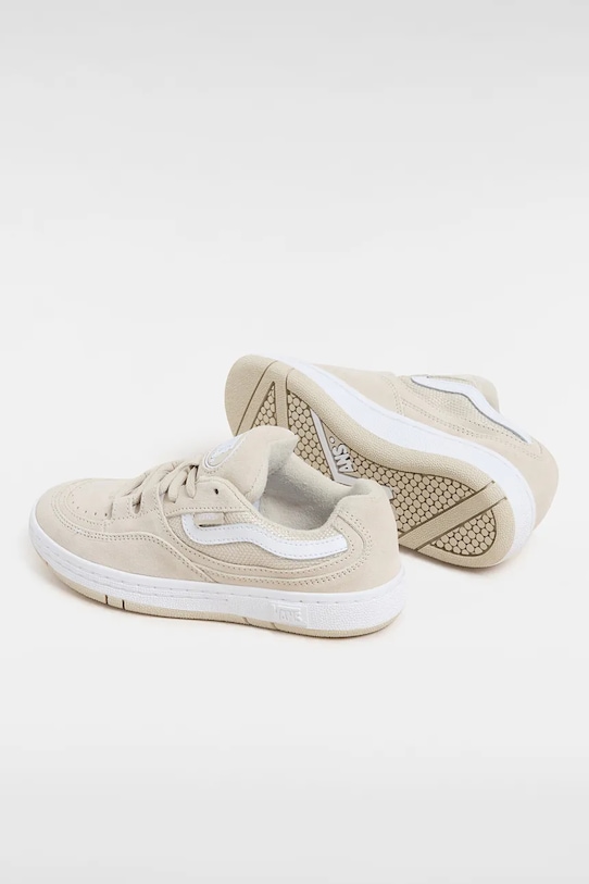 Vans sneakersy skórzane dziecięce Speed WS beżowy VN000S642N11