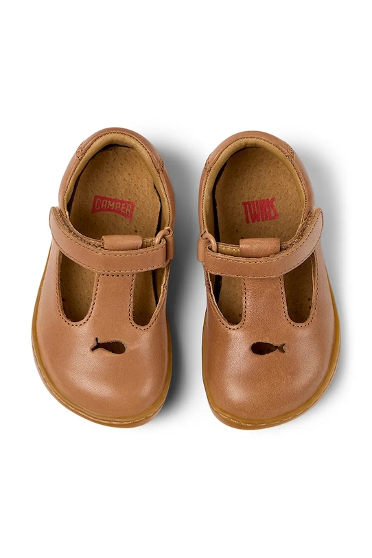 Camper półbuty skórzane dziecięce Peu Cami TWS FW brązowy K800564