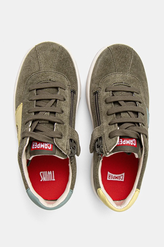 Camper sneakersy skórzane dziecięce Runner Four Kids zielony K800552.25.27