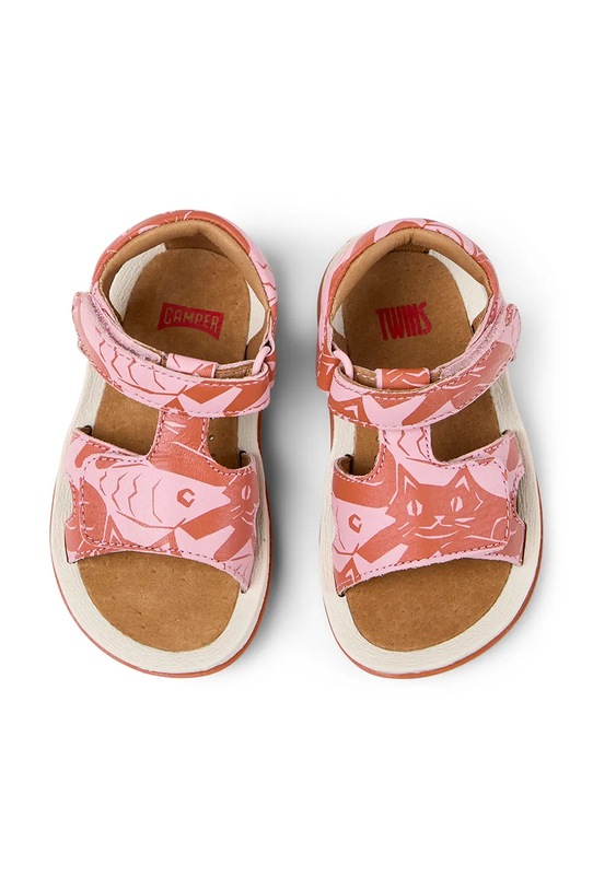 Camper sandali in pelle bambino/a Bicho TWS FW rosa K800580