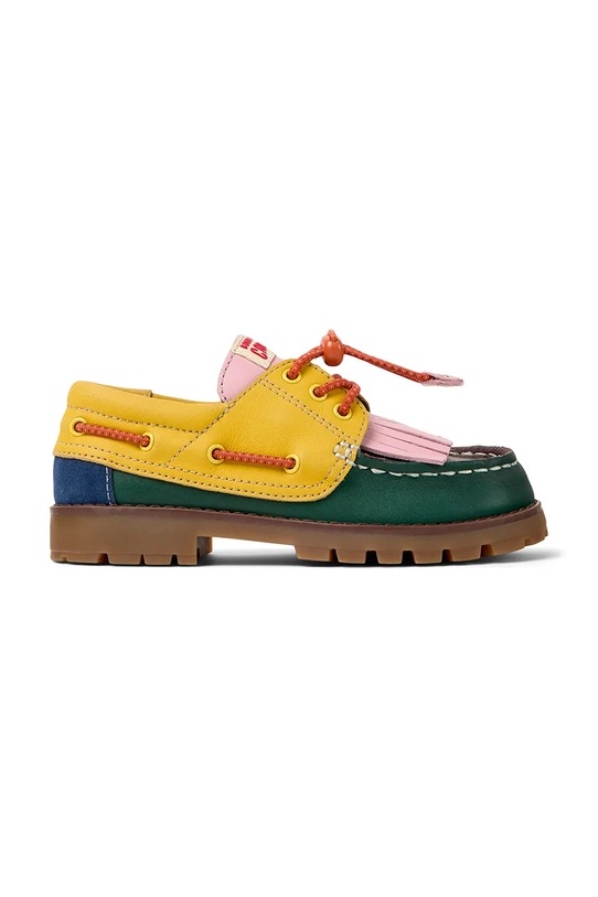 Camper mokasyny skórzane dziecięce by Bobo Choses Planet friendly żółty K800642