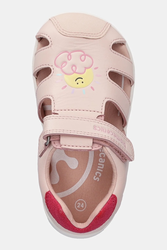 Дитячі шкіряні сандалі Biomecanics бежевий 252166.24.26