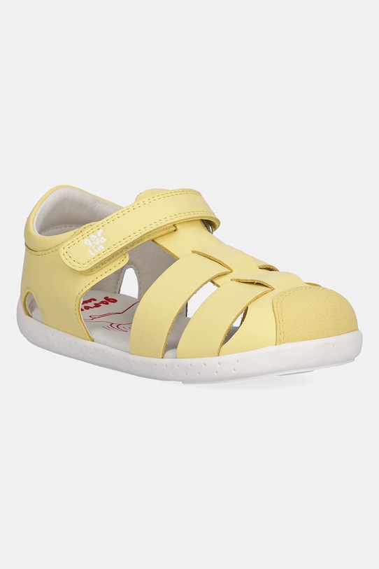 Garvalin sandale din piele pentru copii galben 252326.24.26