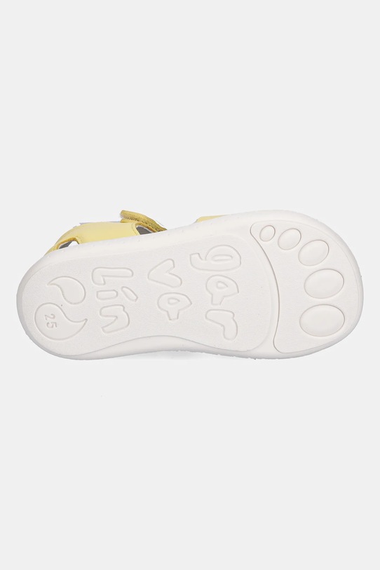 Garvalin sandale din piele pentru copii 252326.24.26 galben