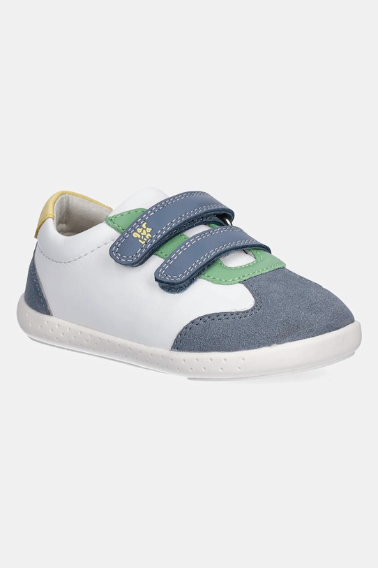 Garvalin sneakersy skórzane dziecięce skóra zamszowa biały 252331.19.23