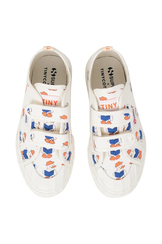Tinycottons tenisówki dziecięce READERS SNEAKERS X SUPERGA beżowy SS25.914
