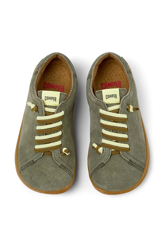 Camper półbuty zamszowe dziecięce Peu Cami Kids zielony 80003.25.27.154