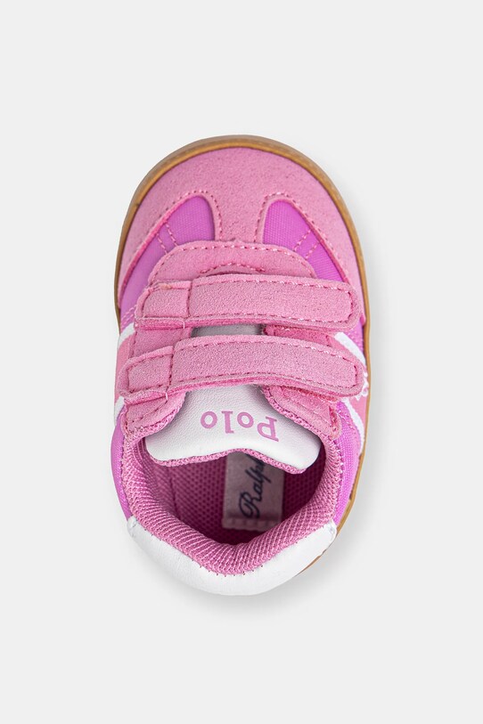 Черевики для немовля Polo Ralph Lauren HERITAGE COURT III T-TOE EZ LAYETTE рожевий RL02362668