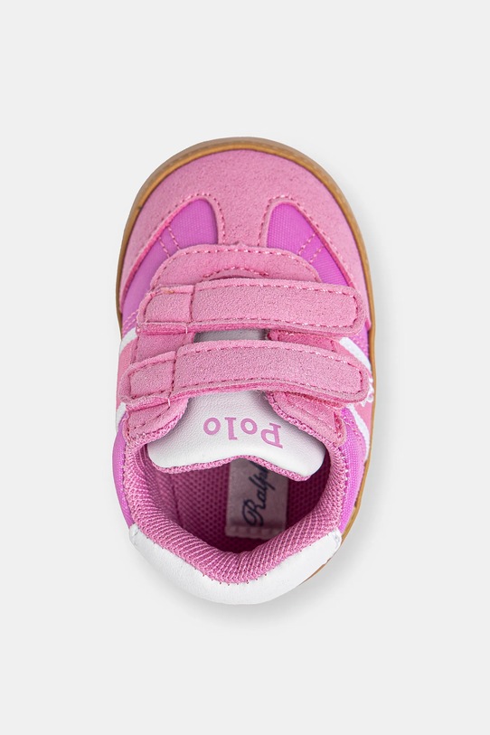 Polo Ralph Lauren scarpine per neonato/a HERITAGE COURT III T-TOE EZ LAYETTE rosa RL02362668