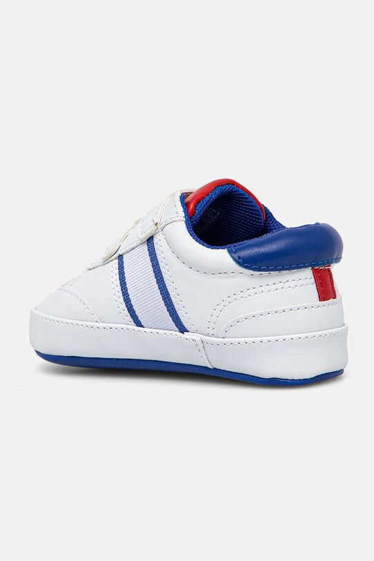Chłopiec Polo Ralph Lauren buty niemowlęce HERITAGE COURT III T-TOE EZ LAYETTE RL02496101 biały