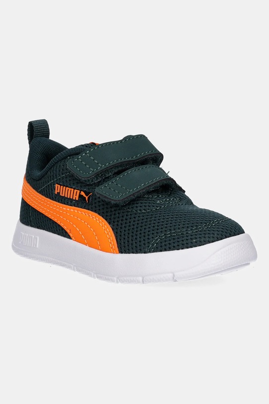 Puma sneakersy dziecięce Courtflex V3 Mesh Inf imitacja skóry licowej zielony 398086.K