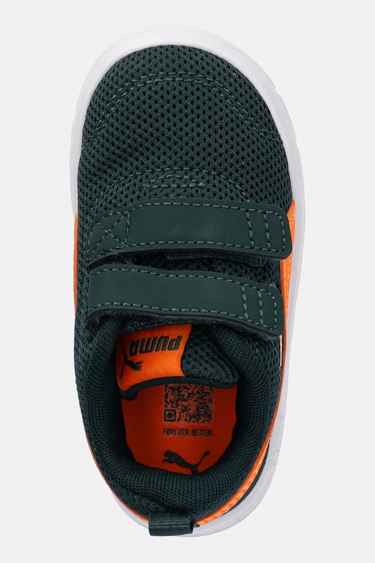 Puma sneakersy dziecięce Courtflex V3 Mesh Inf zielony 398086.K