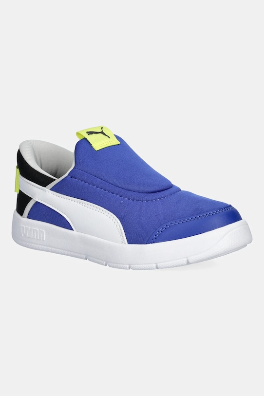 Puma sneakersy dziecięce Courtflex v3 SLIPTECH PS imitacja skóry licowej niebieski 399734.K