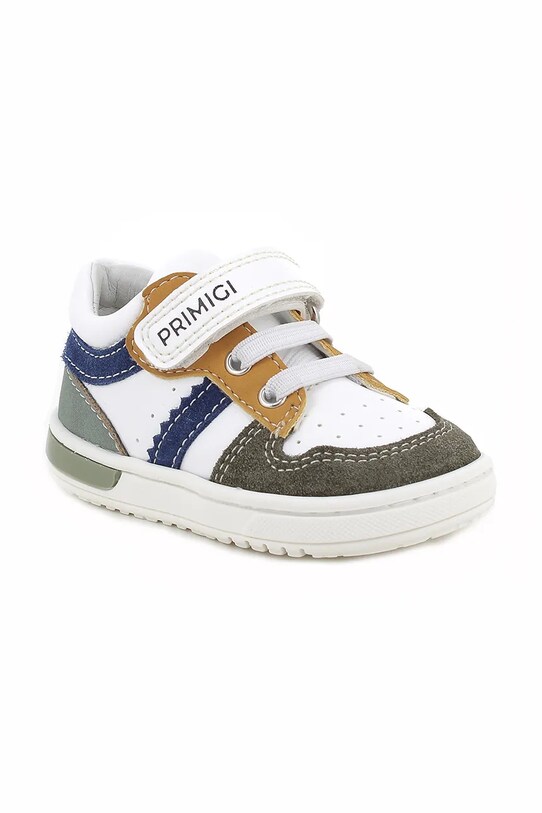 Primigi sneakers pentru copii piele întoarsă alb 7905211.20.24