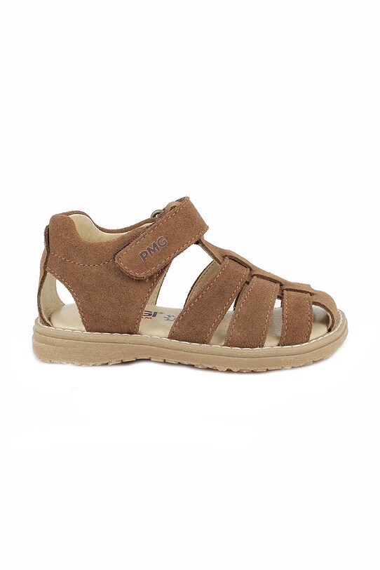 Primigi sandale din piele întoarsă pentru copii 7920511 maro SS25