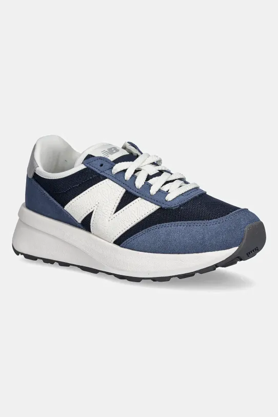 Detské tenisky New Balance 370 semišová koža modrá GS370AG