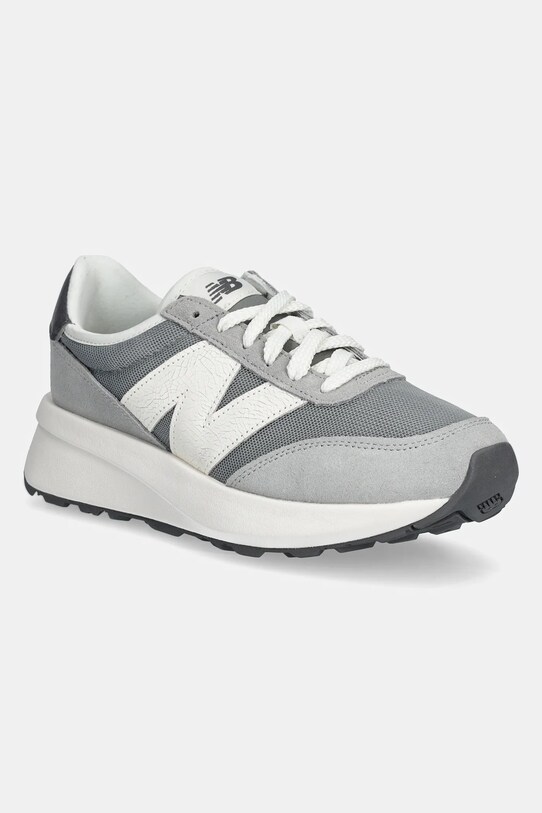New Balance sportcipő 370 velúr bőr szürke GS370AH